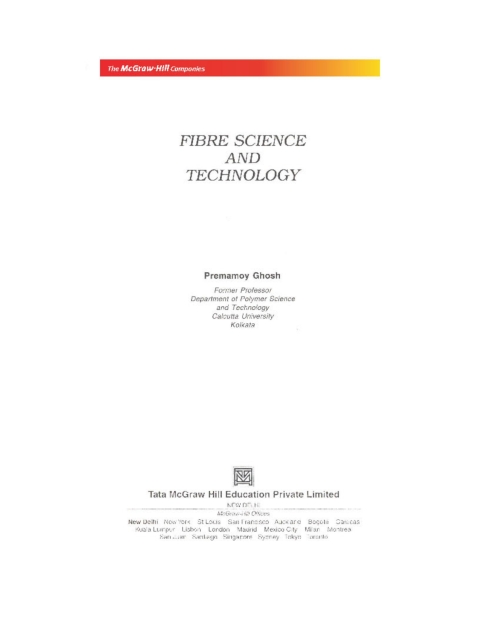 Book FIBRE SCIENCE AND TECHNOLOGY  EXP free