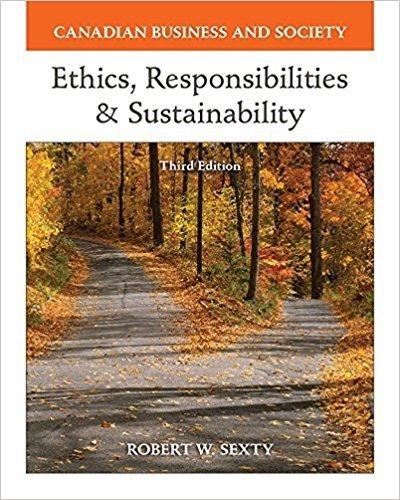 Book Canadian Business and Society : Ethics, Responsibility and Sustainability free