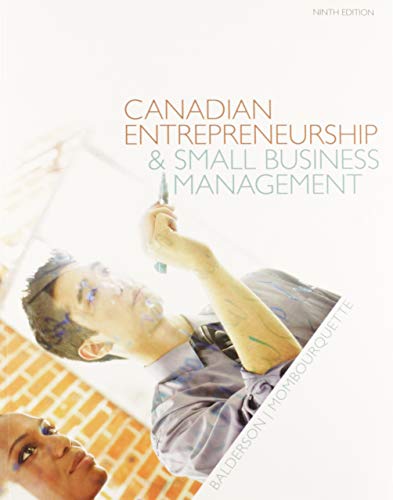 Book Canadian Entrepreneurship & Small Business Management free