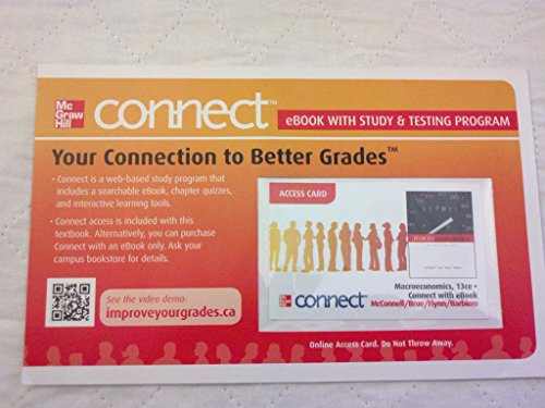 Book MACROECONOMICS, 13TH CONNECT & ETEXT STAND-ALONE ACCESS CARD (12 MONTH TERM) (NON-RETURNABLE IF OPENED) free