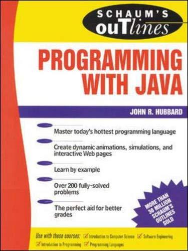 Book Schaum's Outlines of Programming with Java free