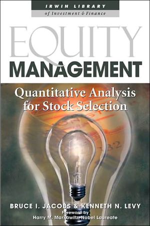 Book Equity Management:  Quantitative Analysis for Stock Selection free