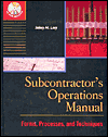Book Subcontractor's Operations Manual : Forms, Processes, and Techniques free