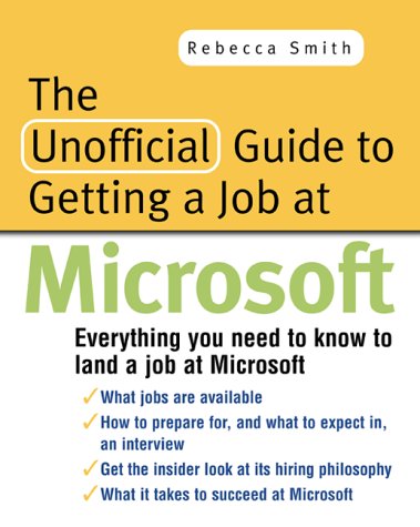 Book The Unofficial Guide to Getting a Job at Microsoft free