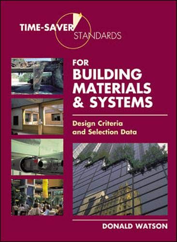 Book Time-Saver Standards for Building Materials & Systems: Design Criteria and Selection Data free