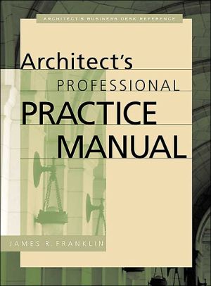 Book Architect's Professional Practice Manual (Professional Architecture) free
