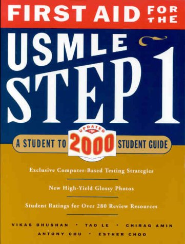 Book First Aid for the USMLE Step 1 2000: A Student to Student Guide free