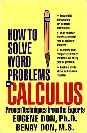 Book How to Solve Word Problems in Calculus free