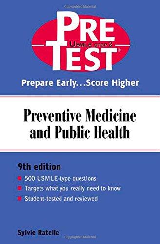 Book Preventive Medicine and Public Health PreTest Self-Assessment and Review free