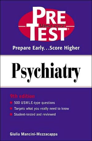 Book Psychiatry: PreTest Self-Assessment and Review free