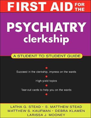 Book First Aid for the Psychiatry Clerkship free