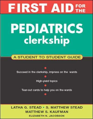 Book First Aid for the Pediatrics Clerkship free