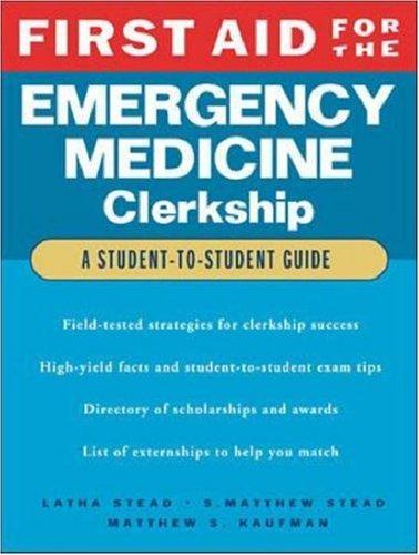 Book First Aid for the Emergency Medicine Clerkship free