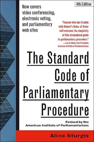 Book The Standard Code of Parliamentary Procedure, 4th Edition free