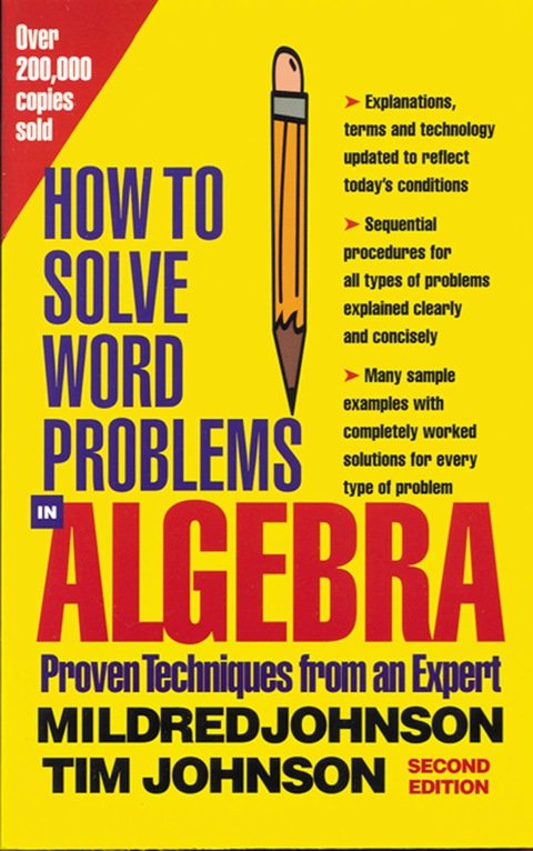 Book How to Solve Word Problems in Algebra, 2nd Edition (How to Solve Word Problems Series) free