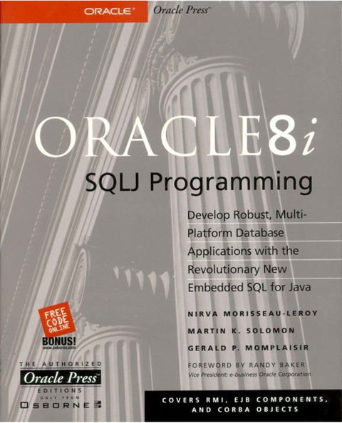Book Oracle8i SQLJ Programming free