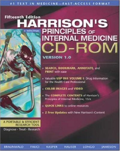Book Harrison's Principles of Internal Medicine, CD-ROM free