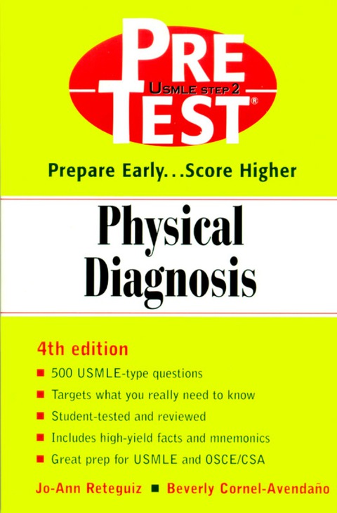 Book Physical Diagnosis: PreTest Self-Assessment and Review (PreTest Clinical Science) free