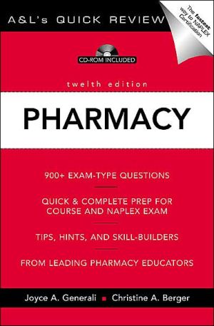 Book A&L's Quick Review Pharmacy: 900 Plus Questions and Answers 12th Edition free