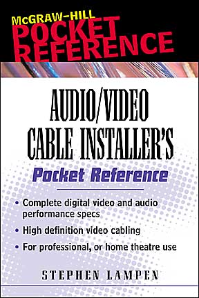 Book Audio/Video Cable Installer's Pocket Guide (McGraw-Hill Pocket Reference) free