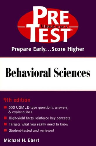 Book Behavioral Sciences: PreTest Self-Assessment and Review free