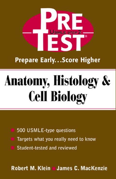 Book Anatomy, Histology & Cell Biology: PreTest Self-Assessment and Review free