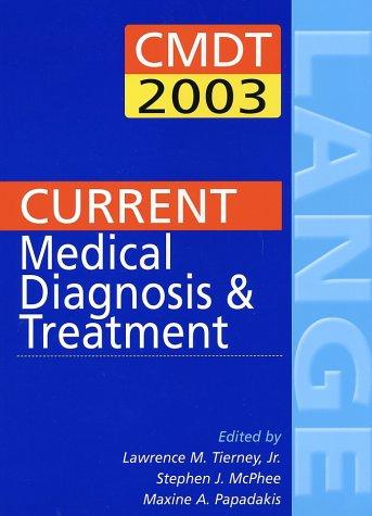 Book Current Medical Diagnosis and Treatment 2003 free