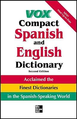 Book Vox Compact Spanish And English Dictionary free
