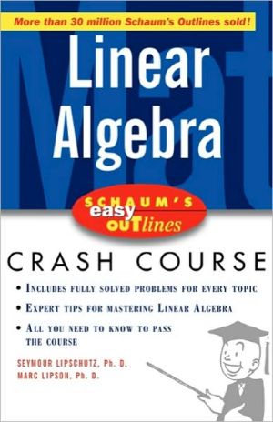 Book Schaum's Easy Outline of Linear Algebra free