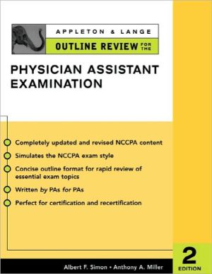 Book Appleton & Lange Outline Review for the Physician Assistant Examination (Appleton and Lange's Outline Reviews) free