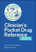 Book Clinician's Pocket Drug Reference 2003 free