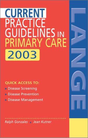 Book Current Practice Guidelines in Primary Care 2003 free