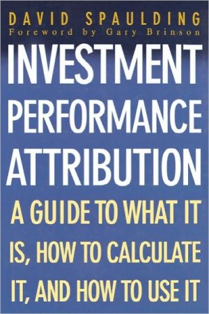 Book Investment Performance Attribution (CLS.EDUCATION) free