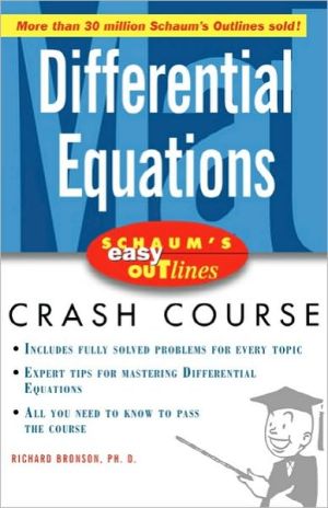 Book Schaum's Easy Outline Differential Equations free