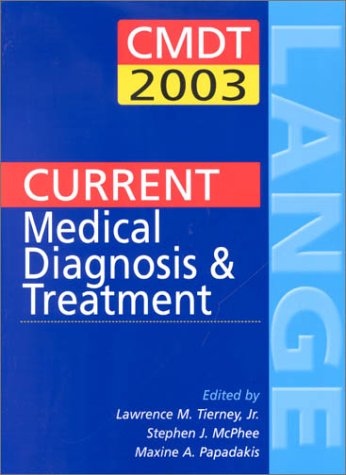 Book Current Medical Diagnosis & Treatment 2003 Value Pak free