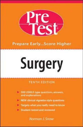 Book Surgery: PreTest Self-Assessment and Review: 10th Edition free