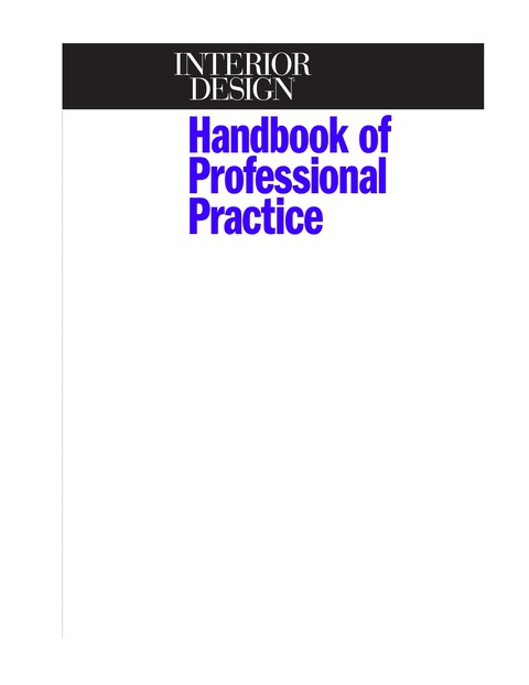 Book Interior Design Handbook of Professional Practice free