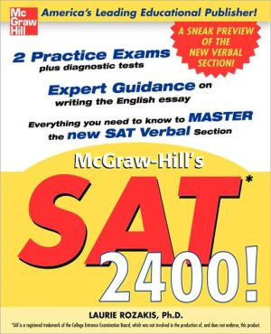 Book SAT 2400! : A Sneak Preview of the New SAT English Test free