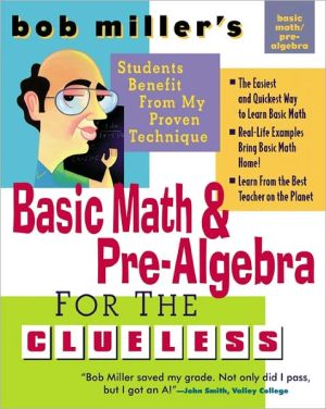 Book Bob Miller's Basic Math and Pre-Algebra for the Clueless free