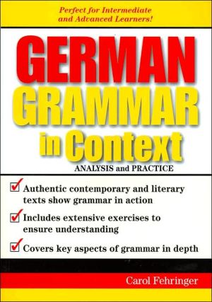 Book German Grammar in Context free