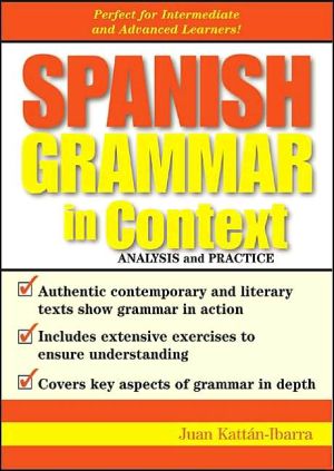 Book Spanish Grammar in Context free