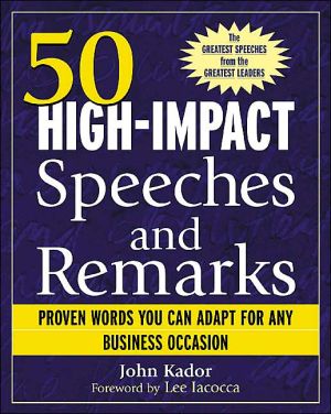 Book 50 High-Impact Speeches and Remarks: Proven Words You Can Adapt for Any Business Occasion free