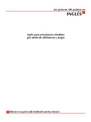 Book Sus Primeras 100 Palabras en Ingles : Your First 100 Words in English free