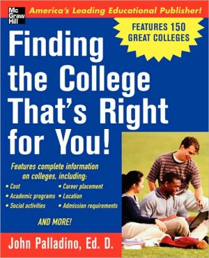 Book Finding the College That's Right for You! free