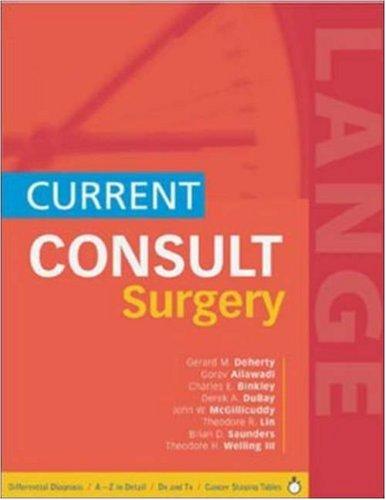 Book CURRENT CONSULT Surgery (Current Consult Series) free
