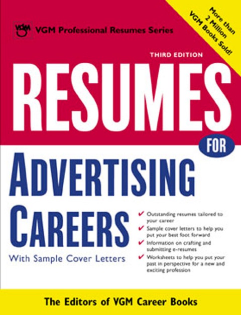 Book Resumes for Advertising Careers: With Sample Cover Letters (Vgm's Professional Resumes Series) free