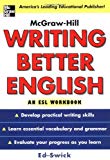 Book Writing Better English : An ESL Workbook free