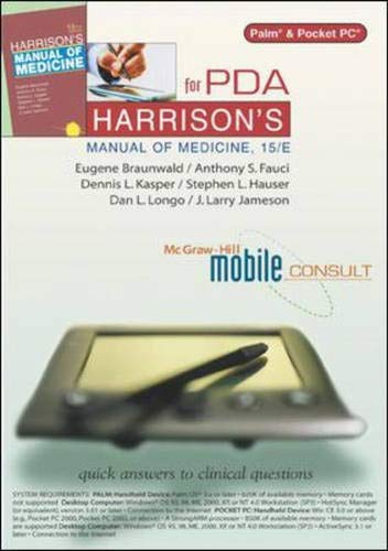 Book Harrison's Manual Of Medicine, 15/e For Pda free