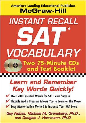 Book Instant Recall SAT Vocabulary free