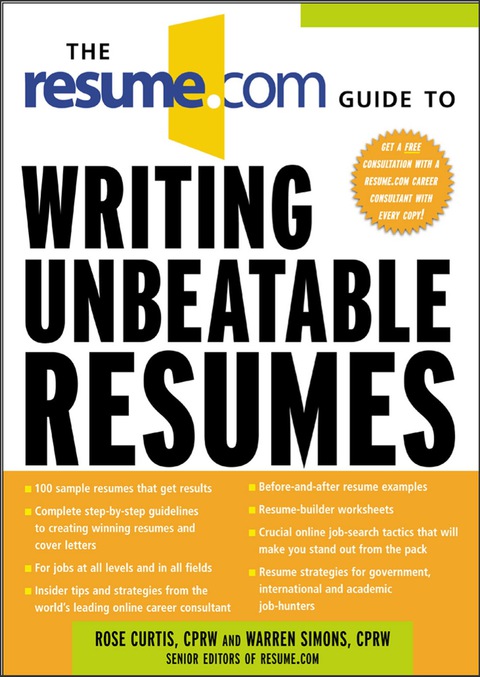 Book The Resume.Com Guide to Writing Unbeatable Resumes free